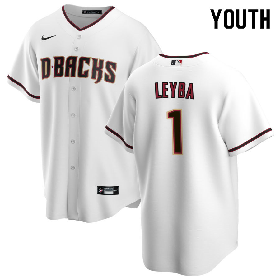 Nike Youth #1 Domingo Leyba Arizona Diamondbacks Baseball Jerseys Sale-White